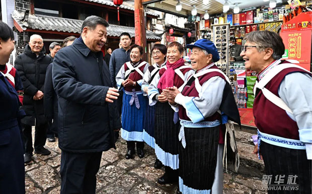 习近平在云南丽江市考察调研